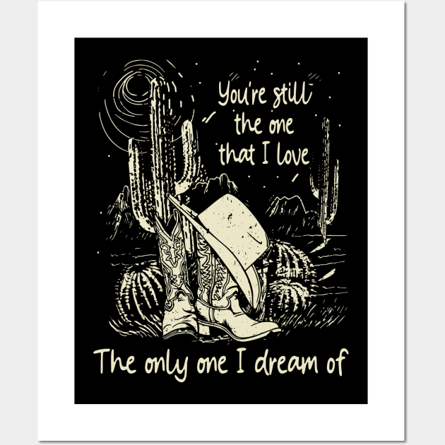 The Only One I Dream Of Cowgirl Boots Wall Art by Monster Gaming